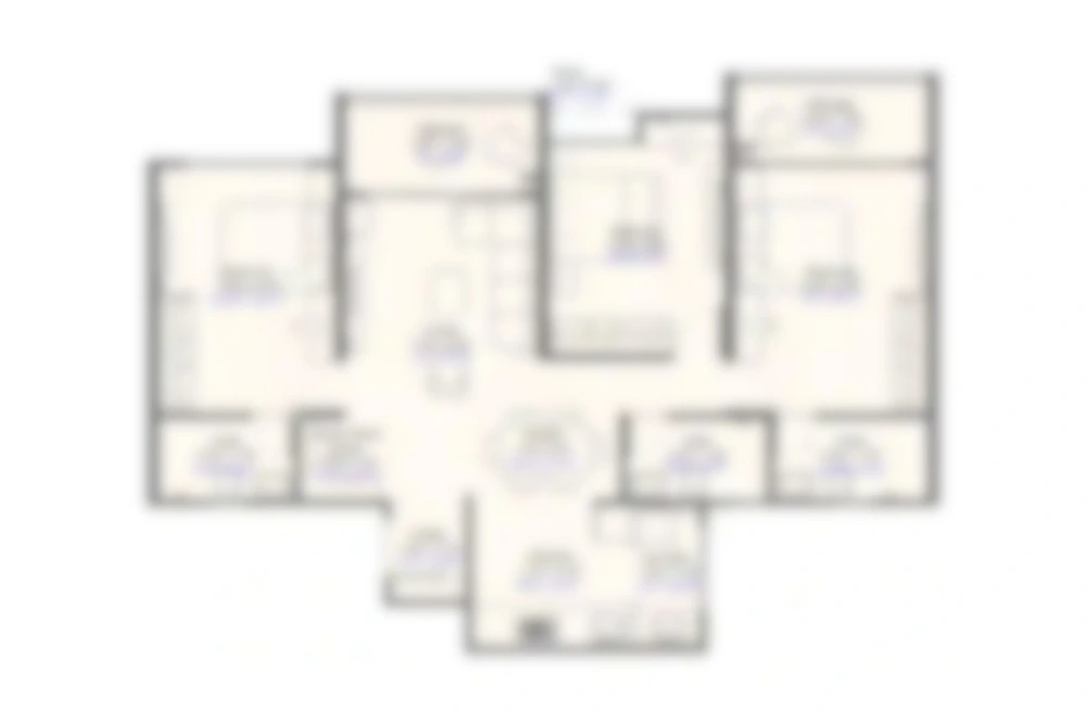 6.5 BHK Duplex Garden Villa Floor Plan